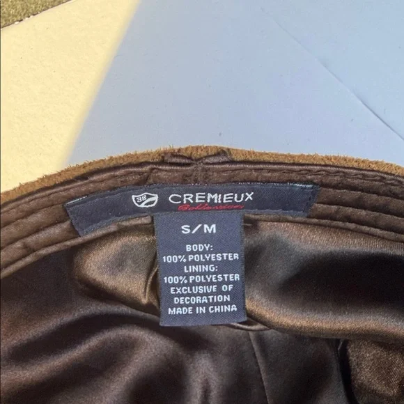 Daniel Cremieux Chestnut Suede Newsboy Cap - Picture 2 of 8